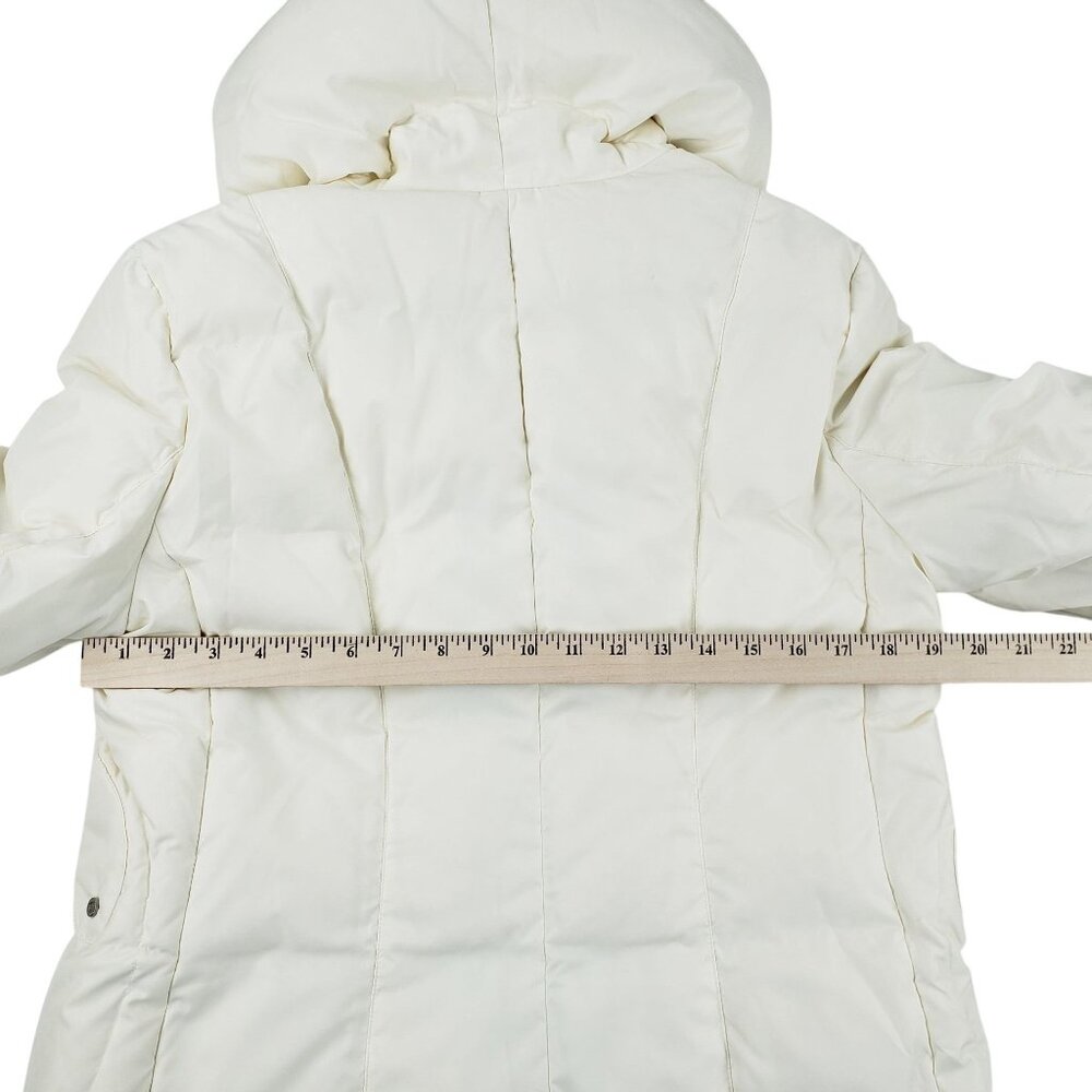 Cole Haan Women's Large Fill 80% Down, 20% Feather Coat Ivory Cream Jacket EUC - Picture 14 of 16